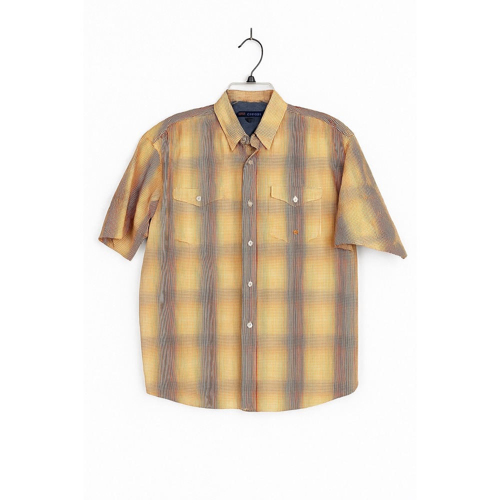 Roper Men's Plaid Western Shirt Size M Short Sleeve Button Front Cowboy Rodeo